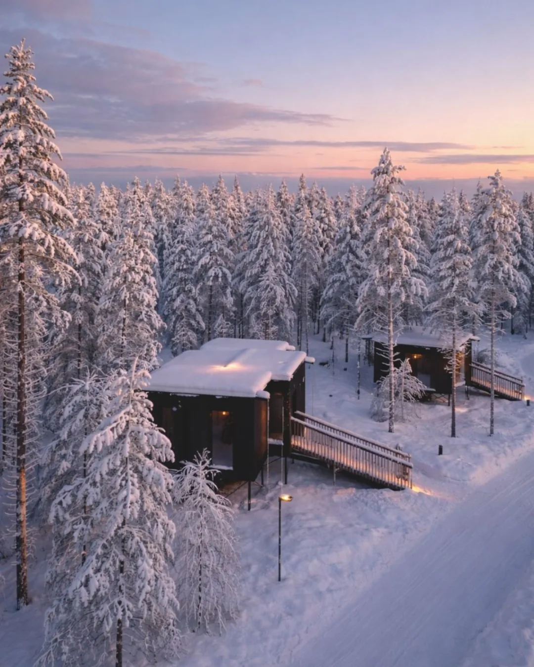 NOA Villas: snowy forest