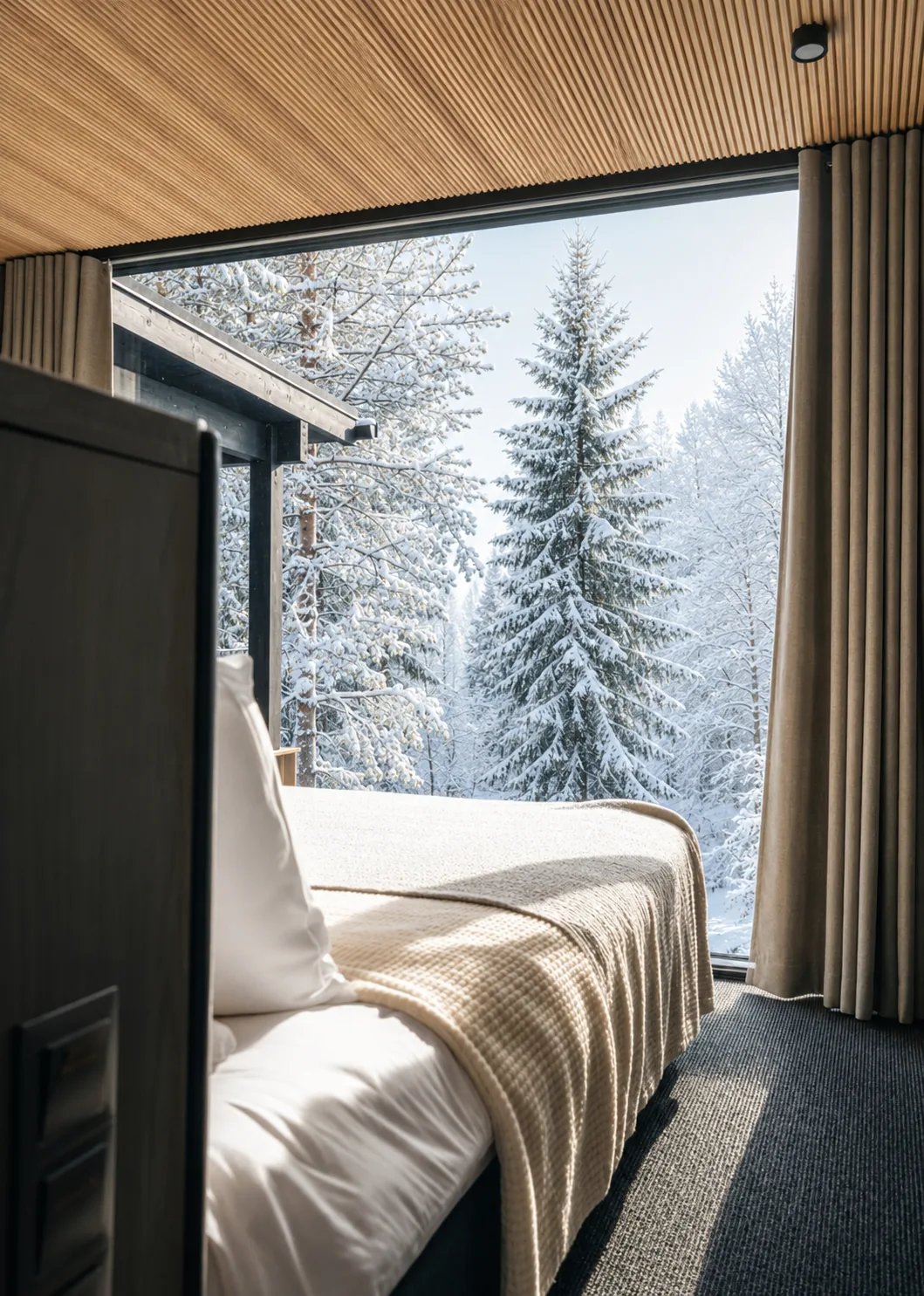 NOA Villas: superior villa bedroom forest view
